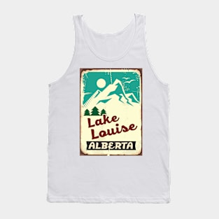 Lake Louise Alberta Canada Skiing Ski Banff National Park Tank Top